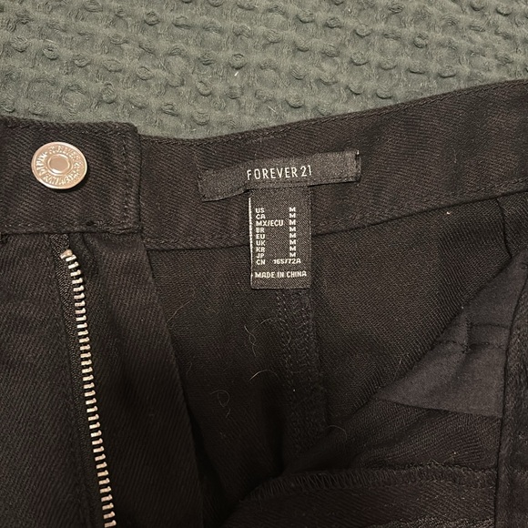 Forever 21 Black Denim Mini Skirt - Picture 3 of 5